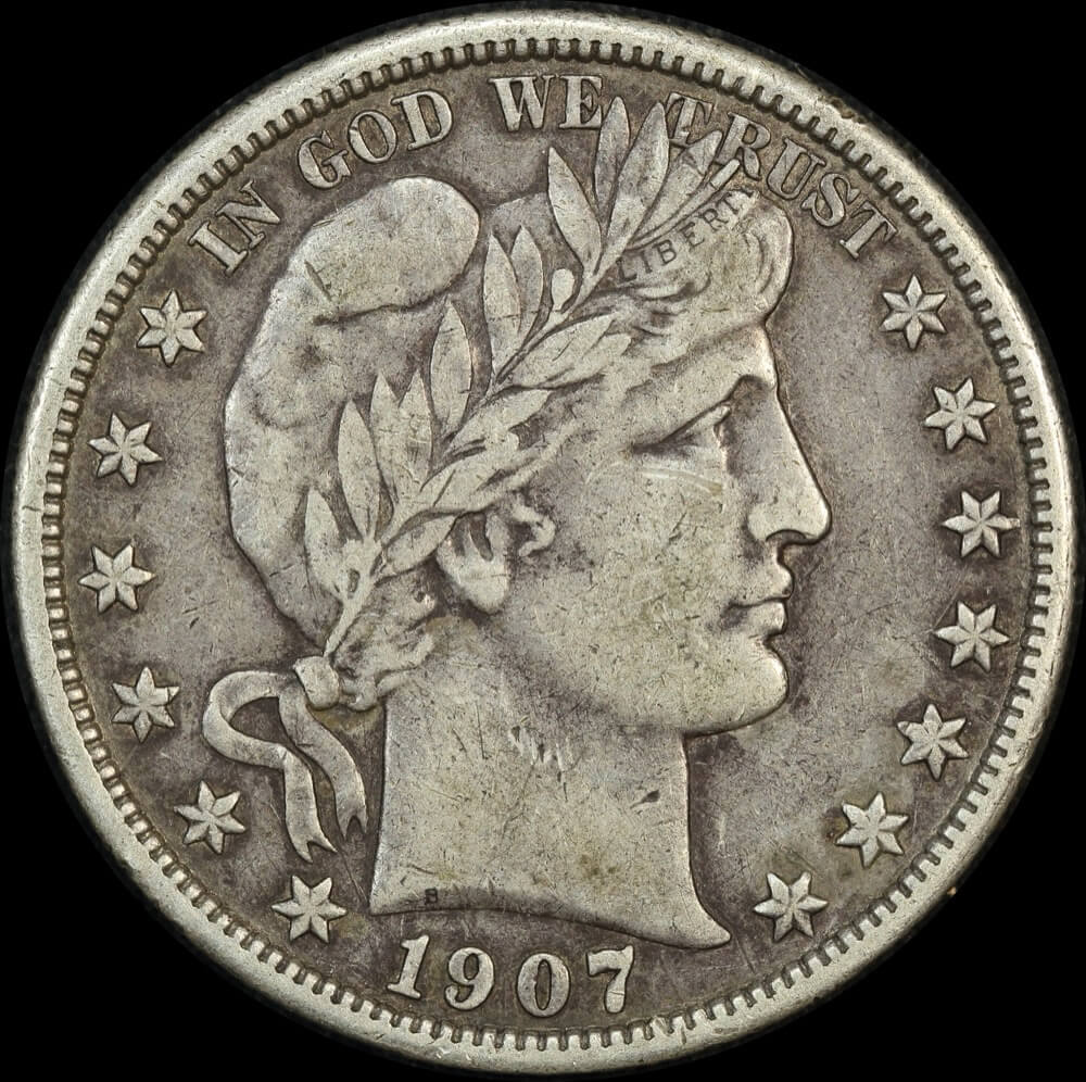 United States 1907 Silver Half Dollar KM# 116 about VF product image
