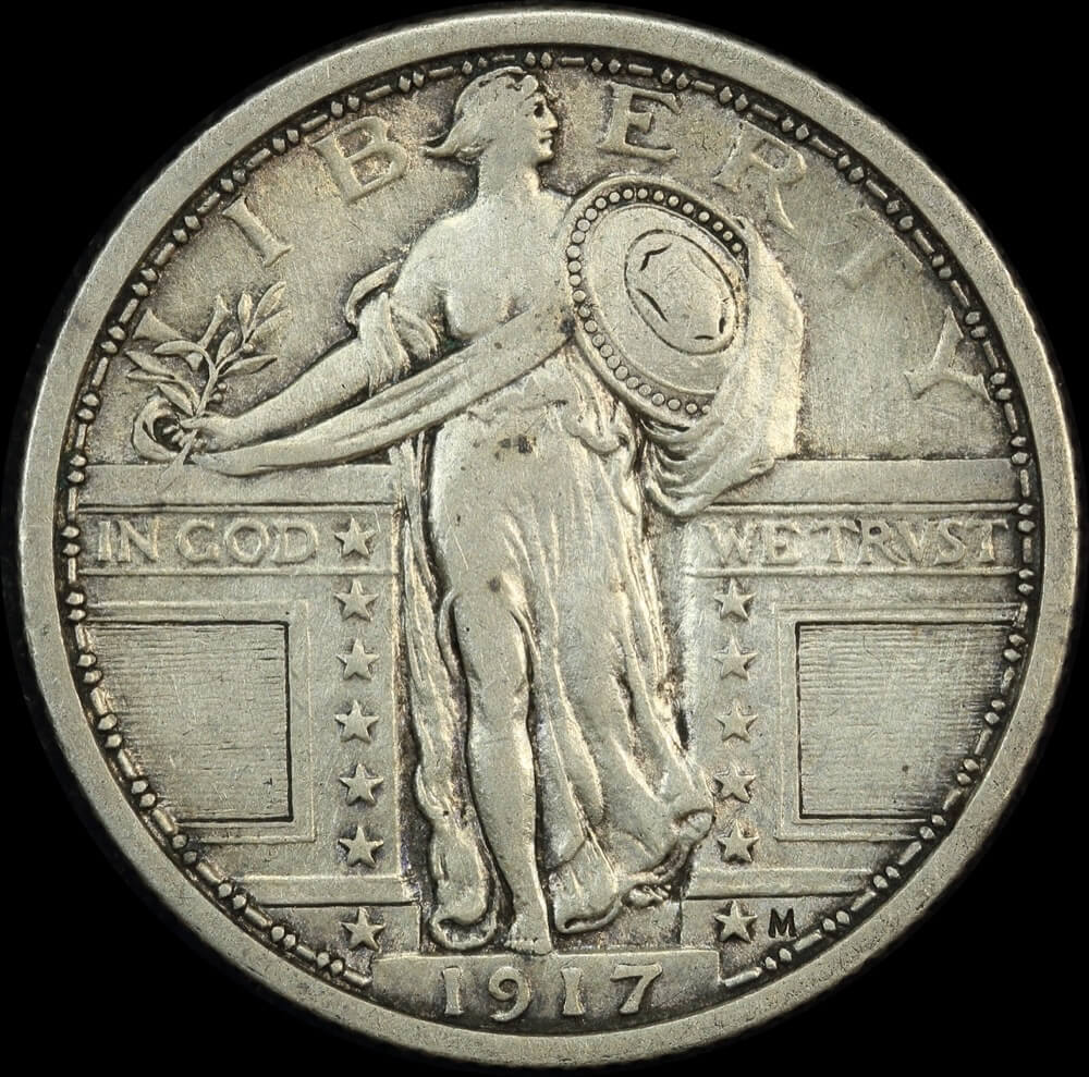 United States 1917 Silver Quarter - Standing Liberty Extremely Fine product image