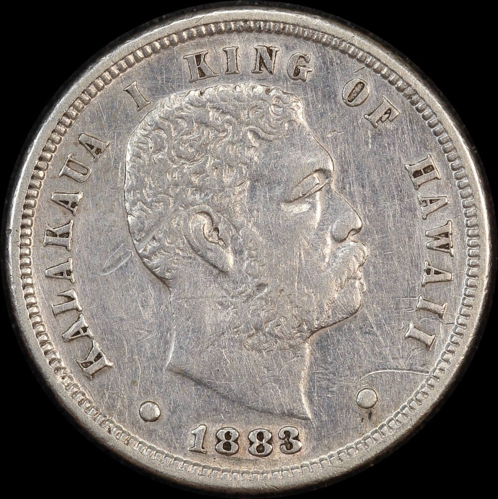 Hawaii 1883 Silver Dime KM# 3 Very Fine product image