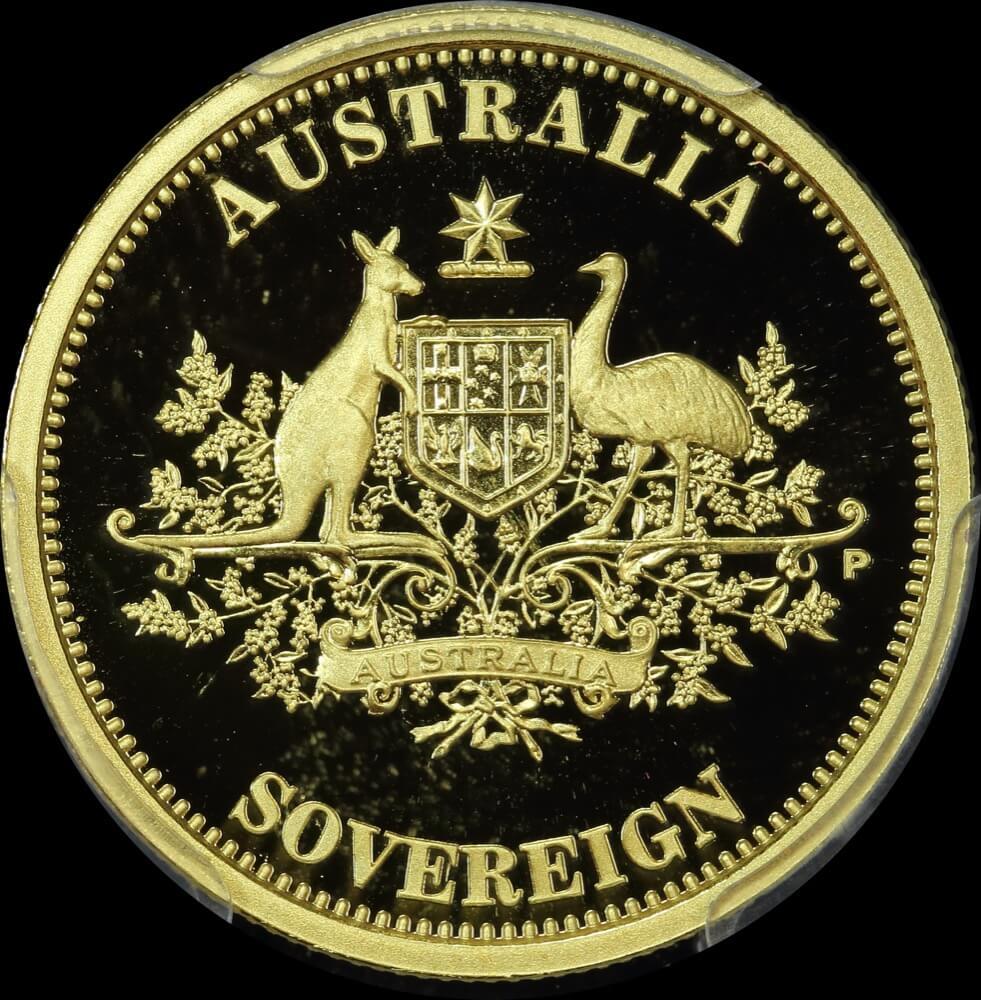 2009 Perth Mint Proof Gold Sovereign PCGS PR69DCAM product image