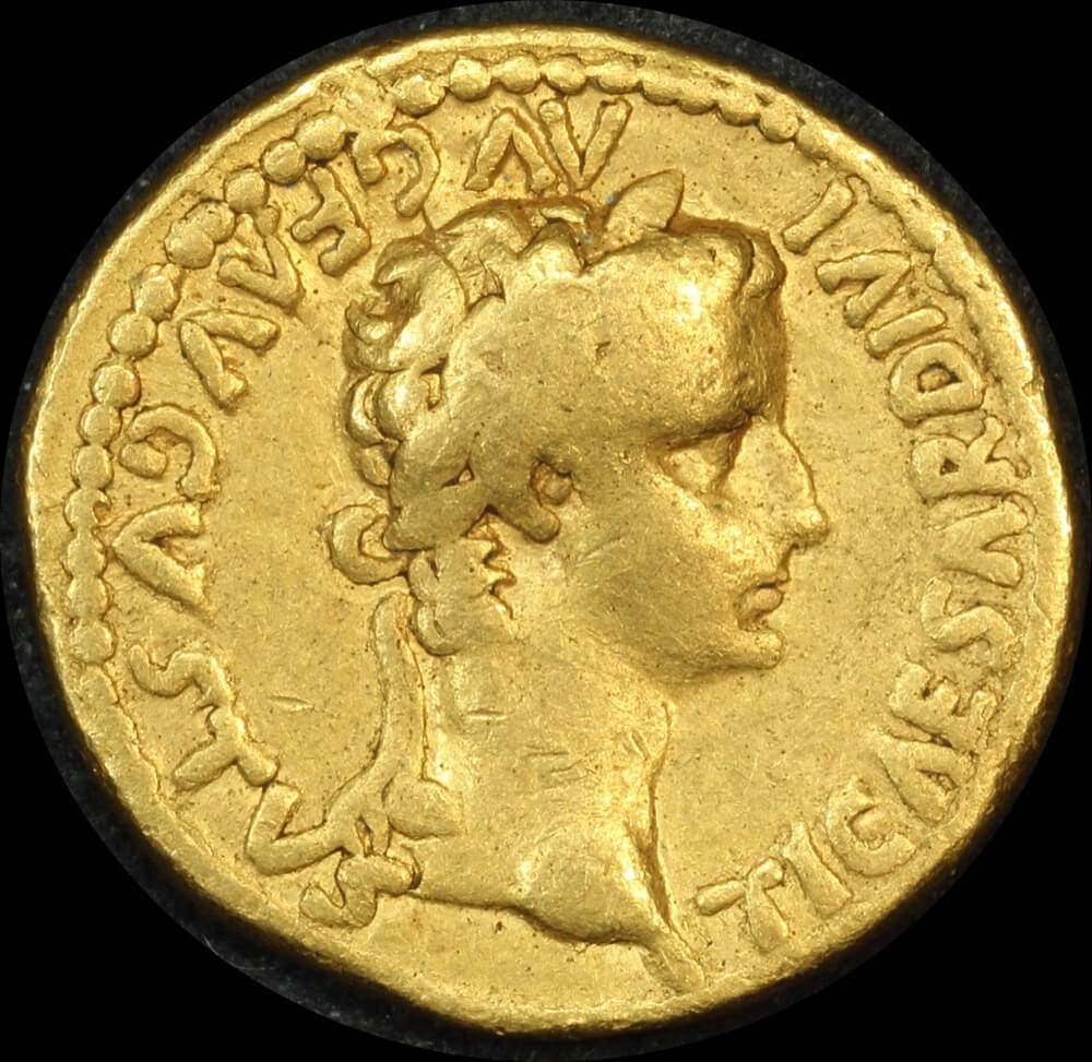 Ancient Rome (Imperial)  14 ~ 37 AD Tiberius Gold Aureus Livia seated  RIC I 29 Fine product image