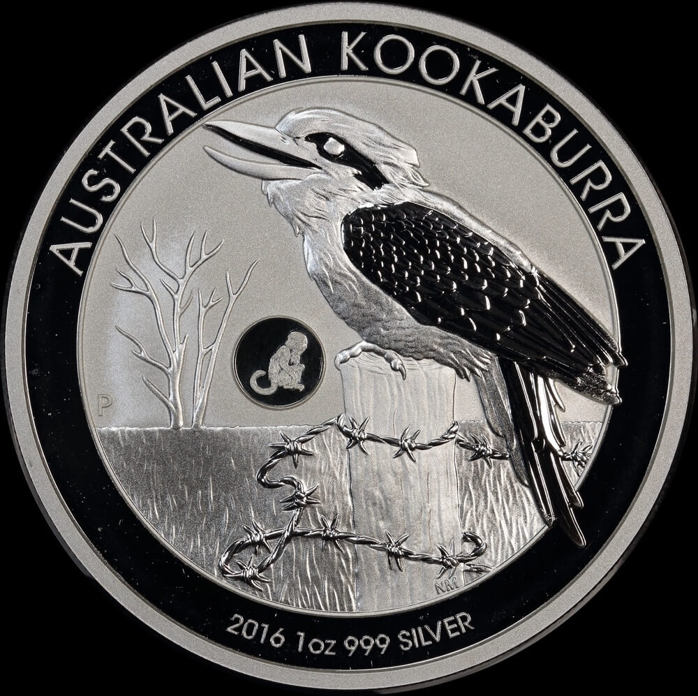 2016 Silver 1 oz Specimen Coin Kookaburra Monkey Privy product image
