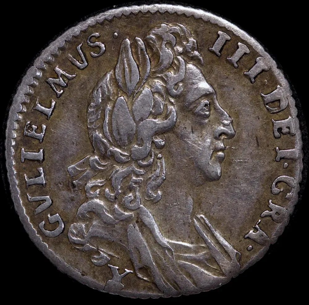 1696 Silver Sixpence William III S#3525 Very Fine product image