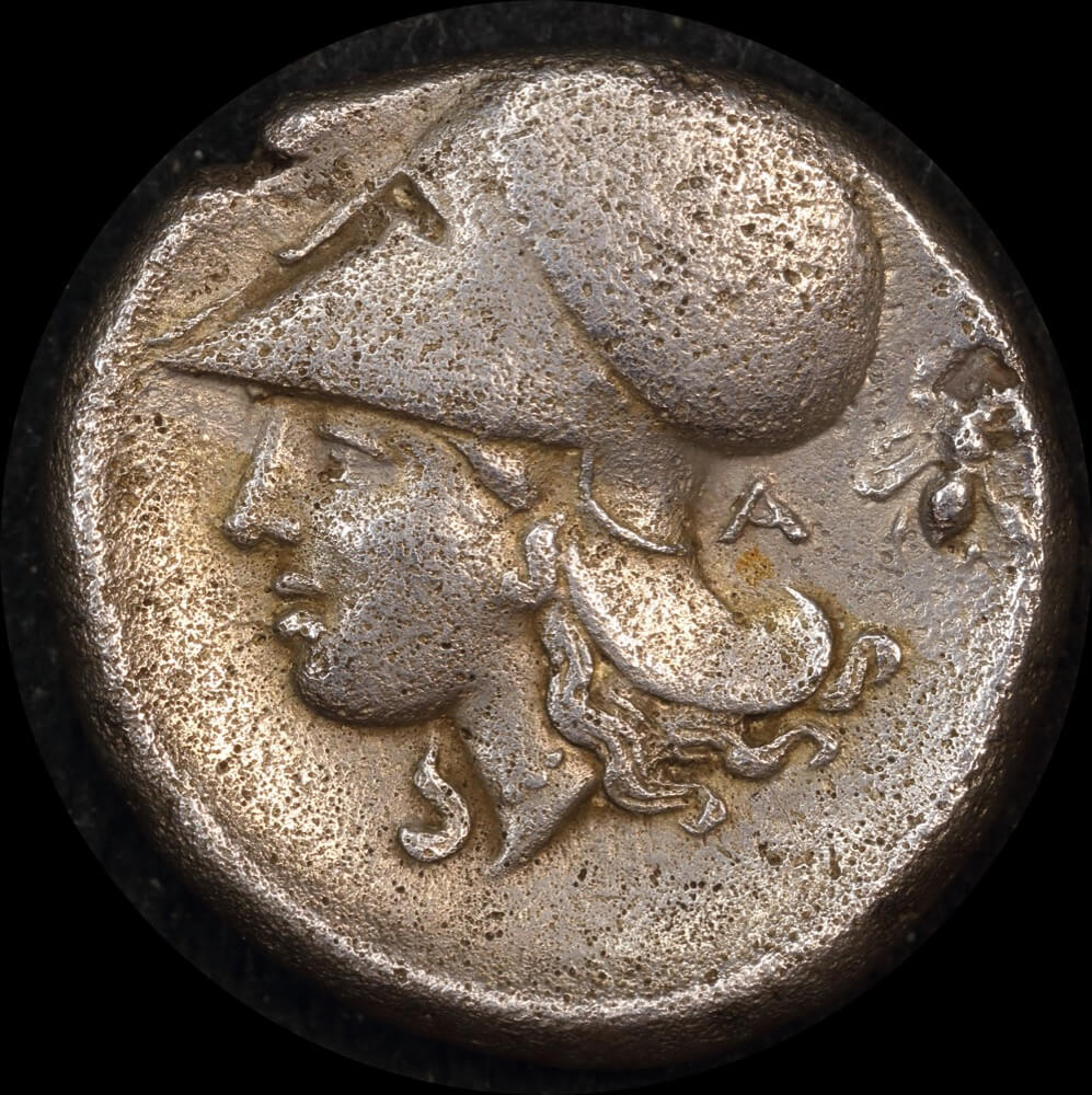 Ancient Greece Corinth  345 ~ 307 BC Silver Stater  good VF product image