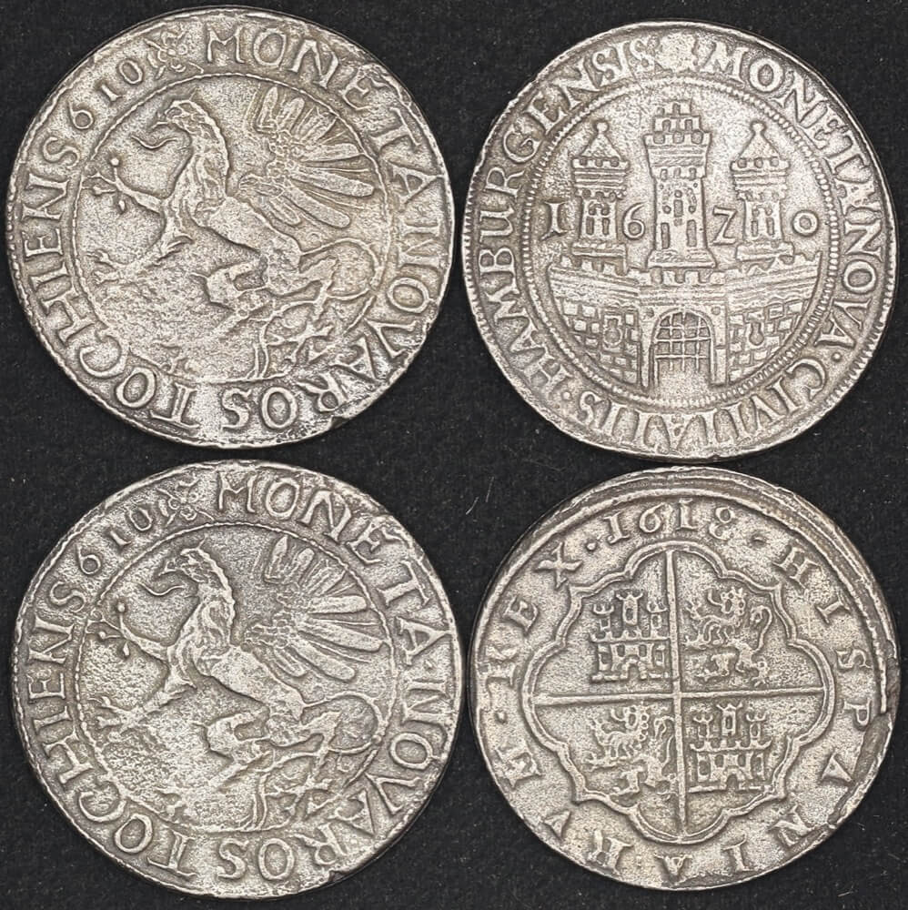 WA Museum Set of 4 Pewter Medallions ca 1980s - Batavia and Gilt Dragon Shipwrecks product image