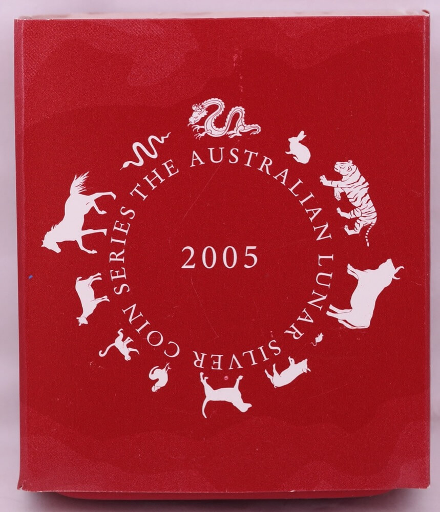 2005 Silver Lunar One Ounce Proof Coin - Year of the Rooster product image