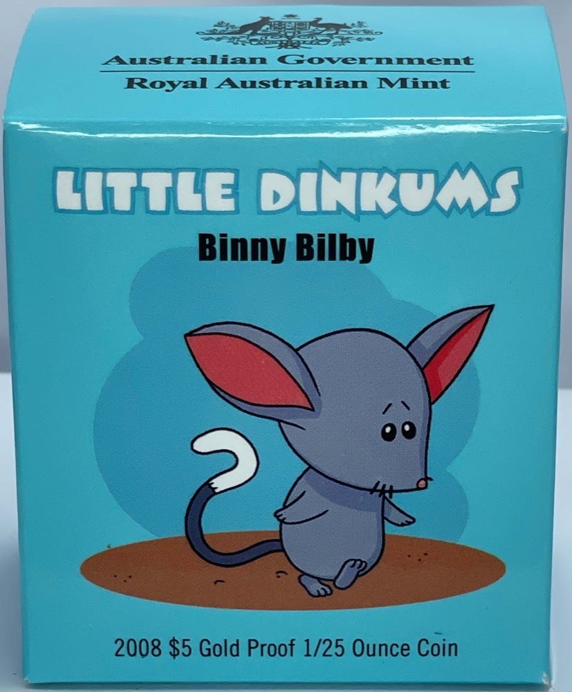 2008 Gold $5 Proof Little Dinkums - Binny Bilby product image