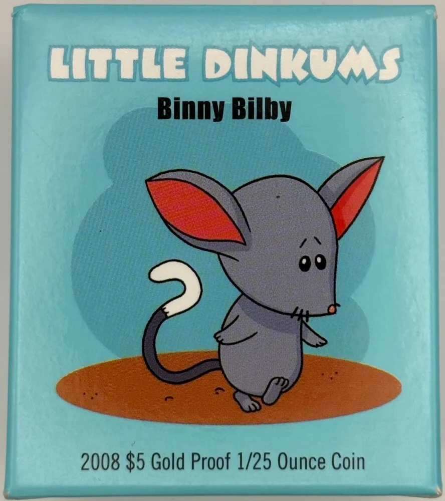 2008 Gold $5 Proof Little Dinkums - Binny Bilby product image