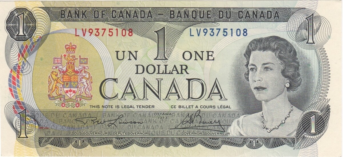 Canada 1973 1 Dollar Lawson/Bouey Pick#85a Uncirculated product image