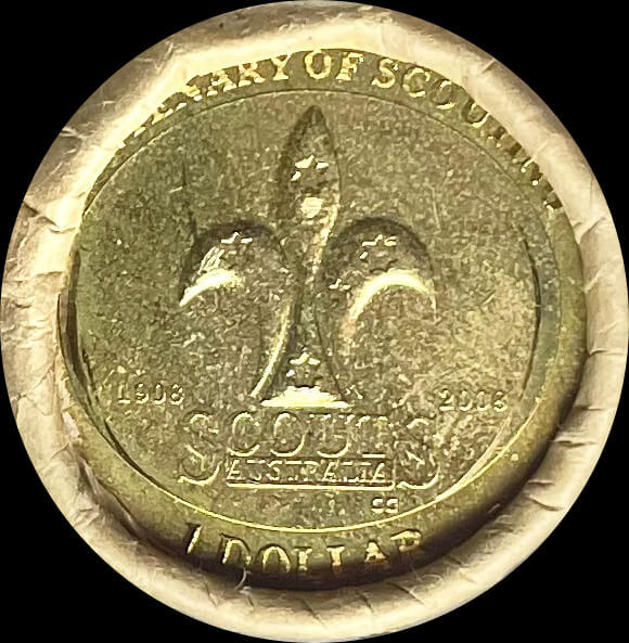 2008 One Dollar Coin Mint Roll Boy Scouts - Heads/Tails product image