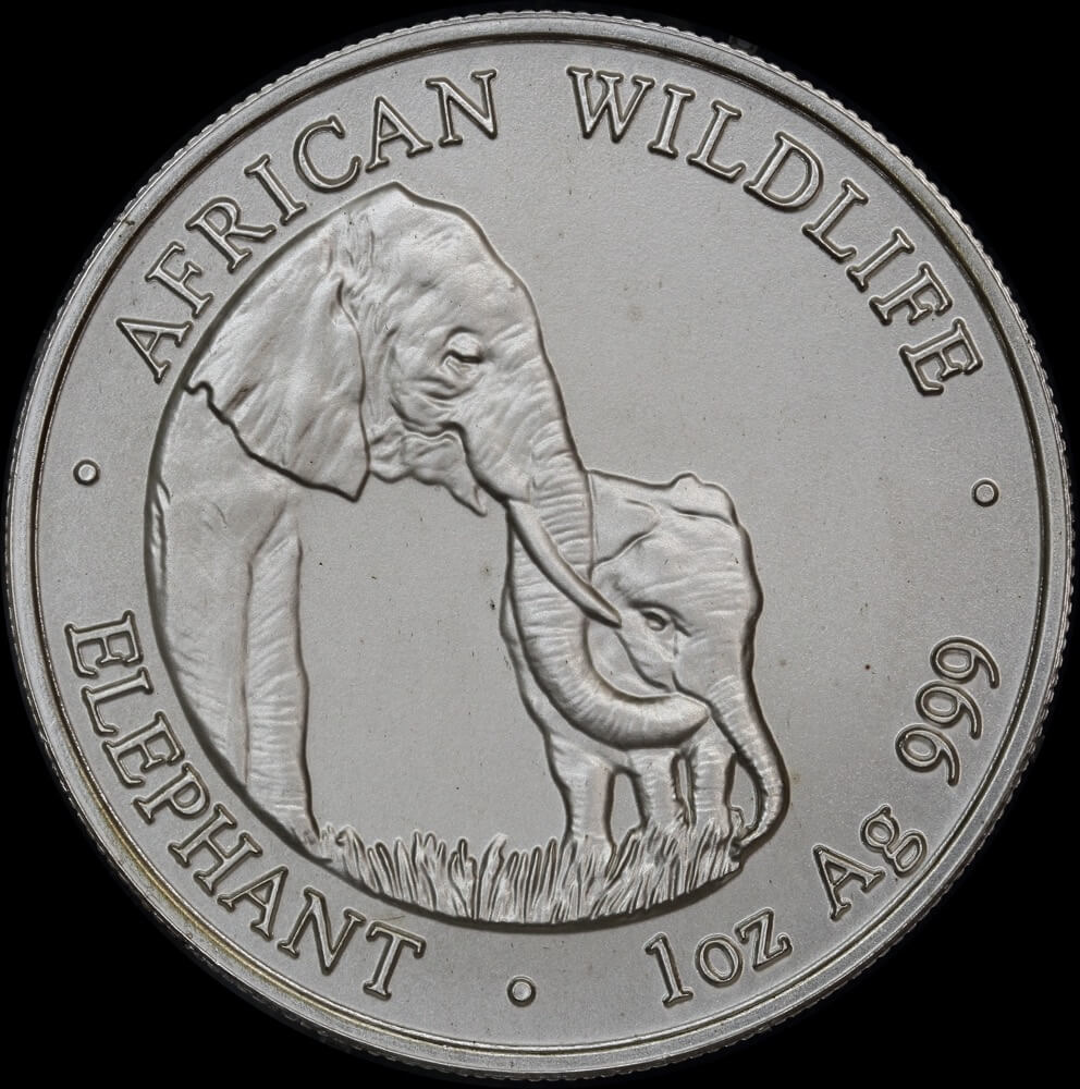 Zambia 2001 Silver Matte 5,000 Kwacha KM# 278 Uncirculated product image