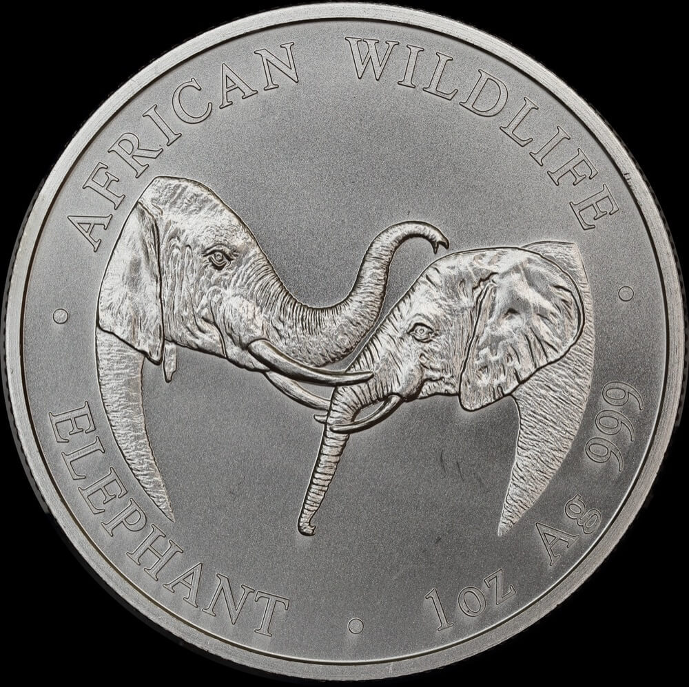Zambia 2002 Silver Matte 5,000 Kwacha KM# 142 Uncirculated product image