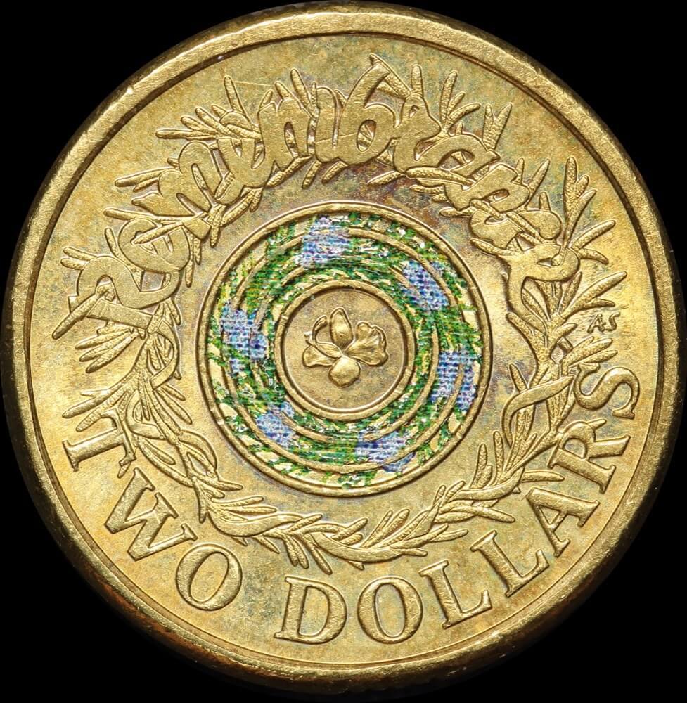 2017 Coloured 2 Dollar Coin Remembrance Day Uncirculated product image
