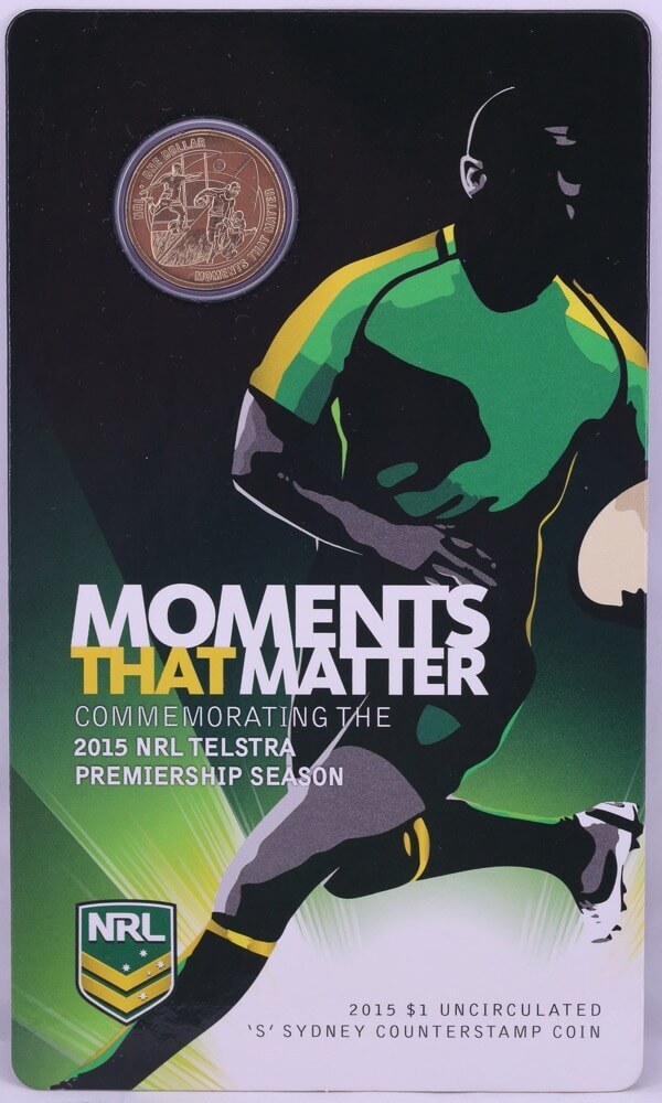 2015 Carded One Dollar Uncirculated Coin NRL Moments that Matter product image