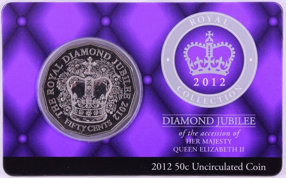 2012 50 Cent Carded Coin Uncirculated Diamond Jubilee product image