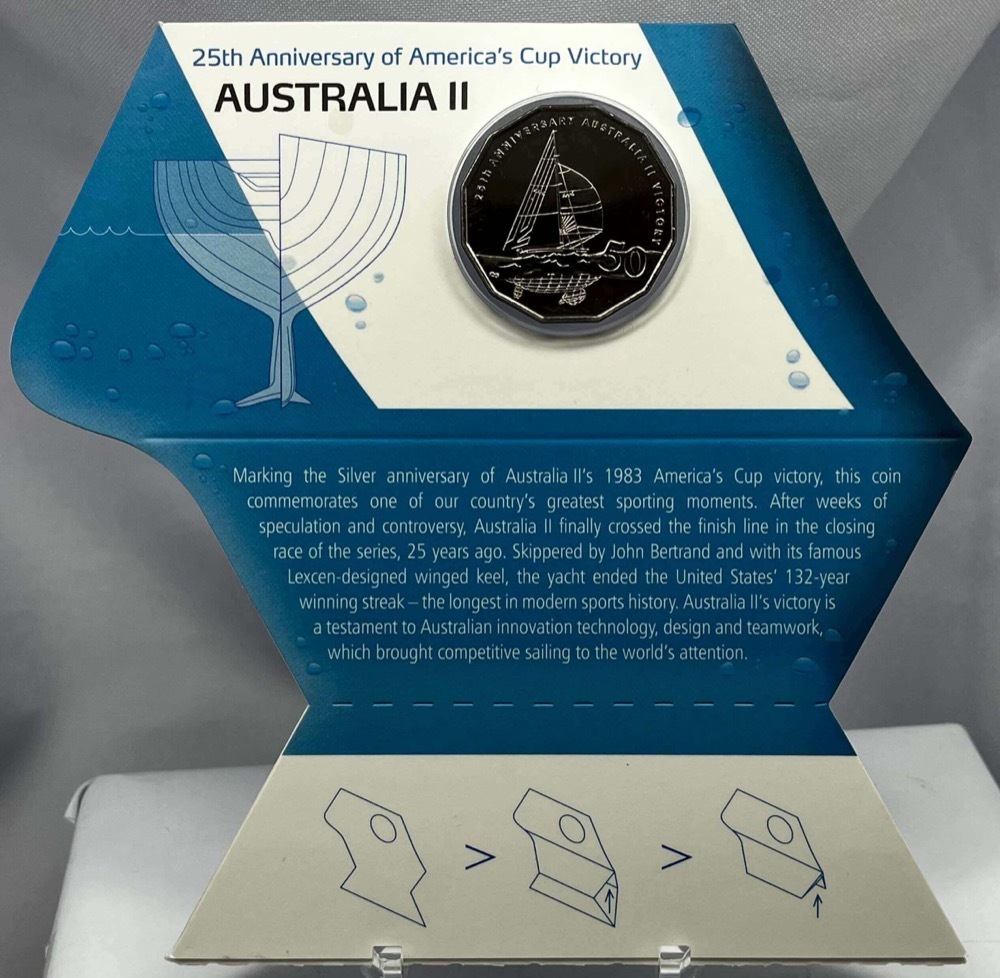 2008 Carded 50c Coin Uncirculated America's Cup product image