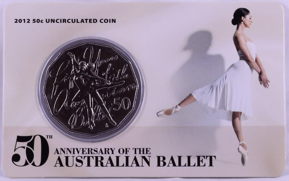 2012 Carded 50c Uncirculated Coin Ballet 50th Anniversary product image