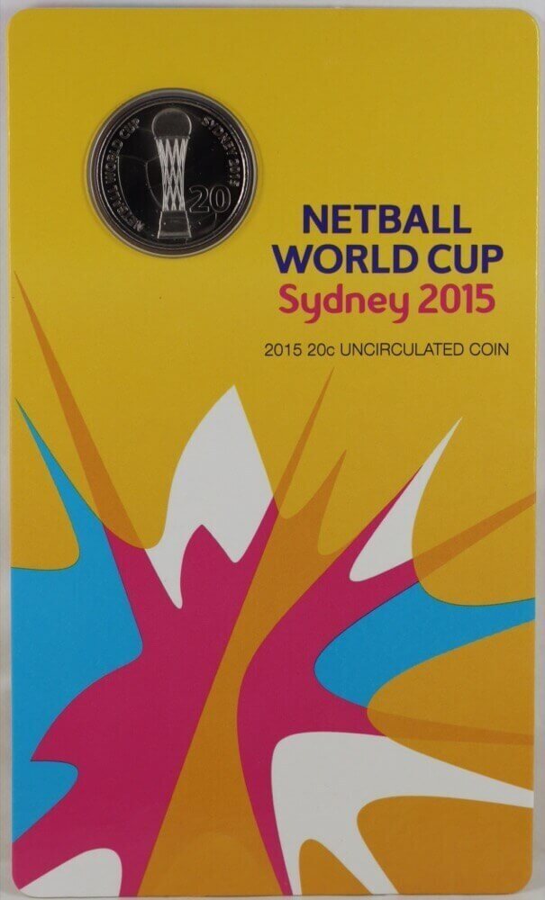 2015 20c Carded Coin Netball World Cup Sydney product image