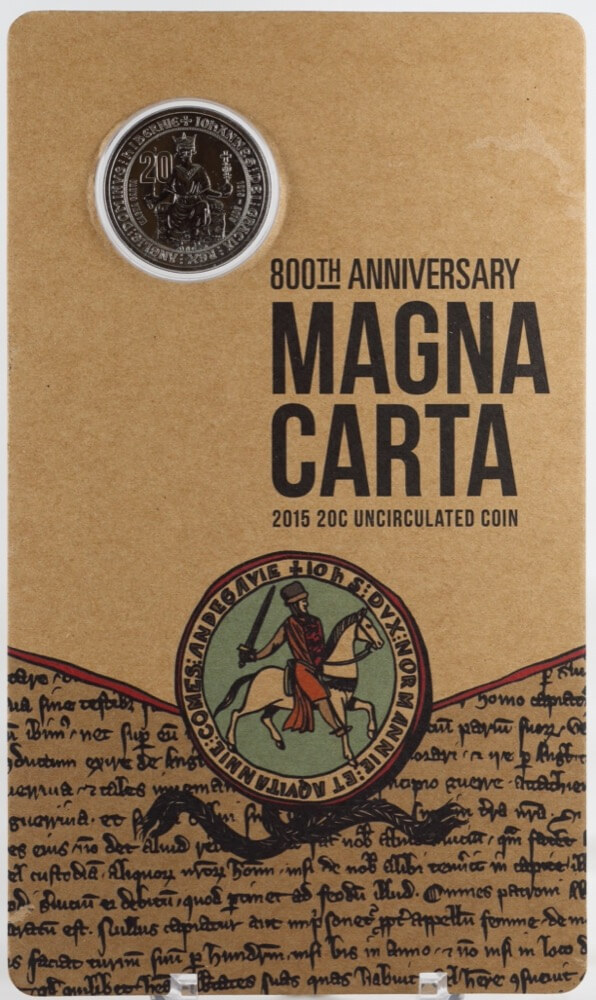 2015 20c Carded Coin Magna Carta product image