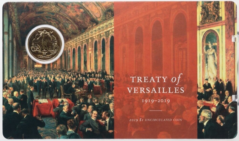 2019 1 Dollar Carded Coin Treaty of Versailles product image