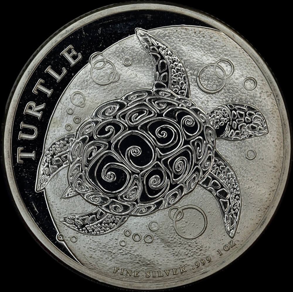 Niue 2014 Silver 2 Dollar Turtle Uncirculated | Sterling & Currency
