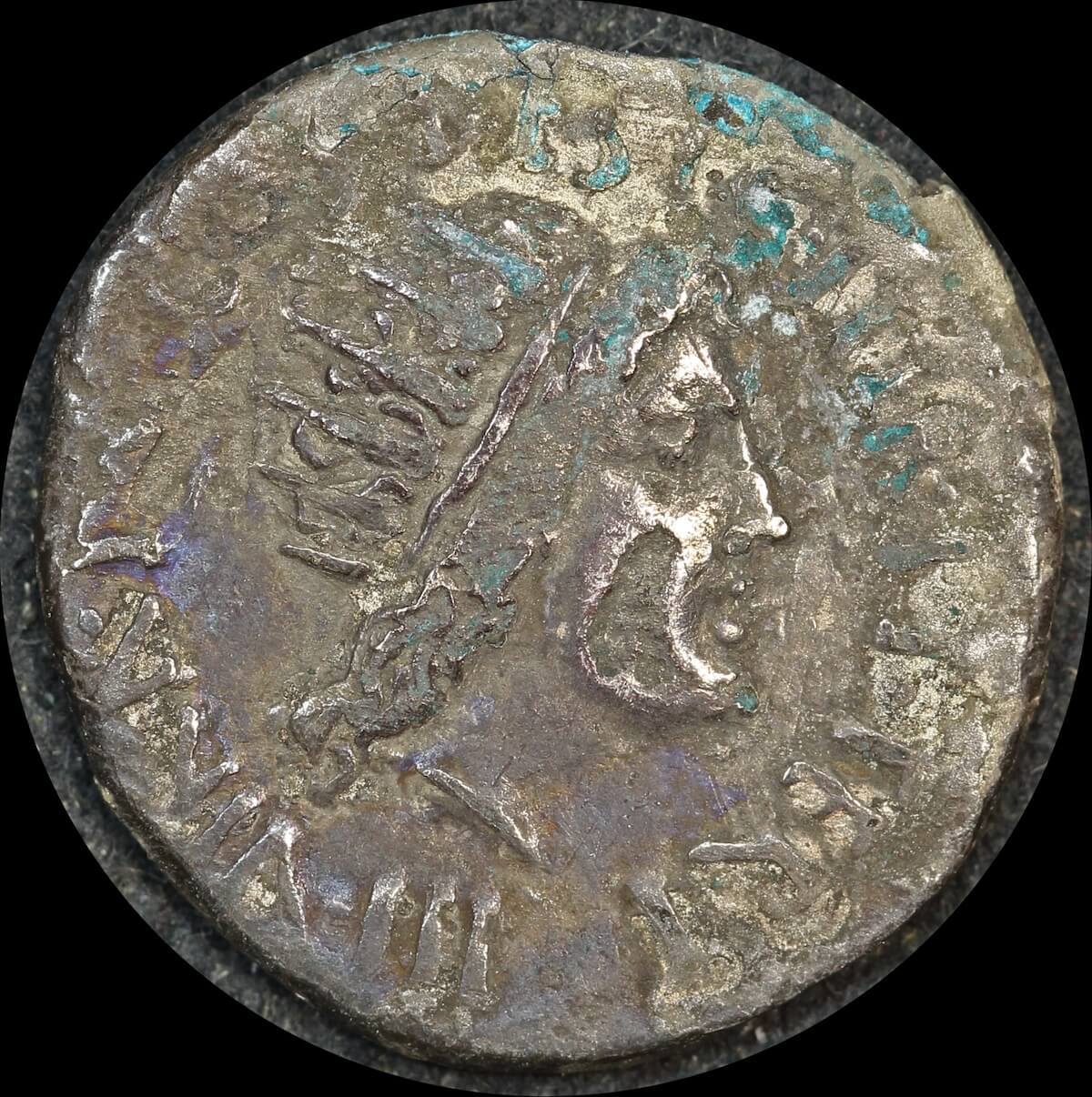 Ancient Rome (Imperial)  38 BC Mark Antony Silver Denarius Sol  RRC 533/2 about VF product image