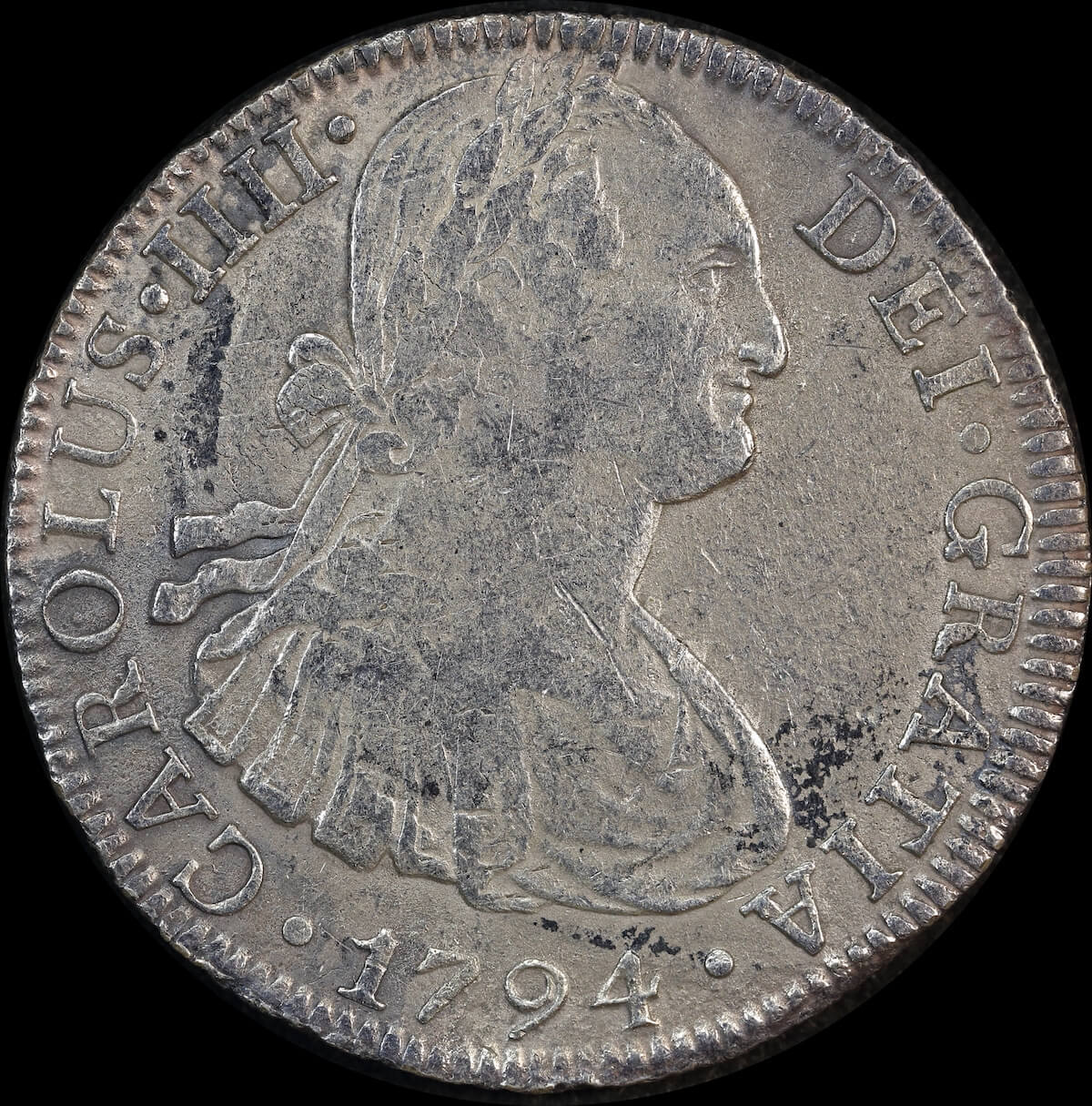 Mexico 1794 Silver 8 Reales KM# 109 good Fine product image