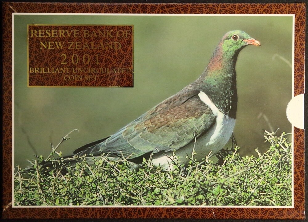 New Zealand 2001 Uncirculated Mint Coin Set KM#MS50 Kereru product image
