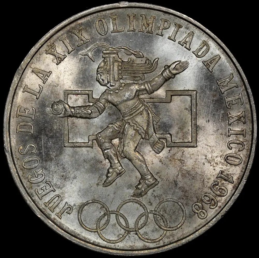 Mexico 1968 Silver 25 Pesos KM# 479.1 Uncirculated product image