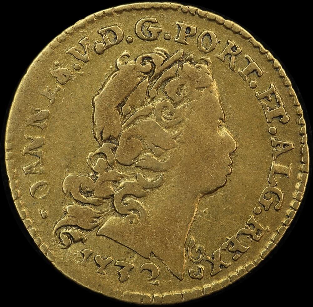 Portugal 1732 Gold 800 Reis KM#218 about VF product image