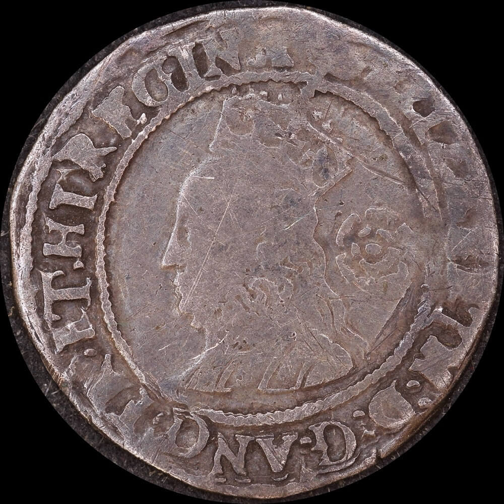 1568 Silver Threepence Elizabeth I S#2566 about VF product image