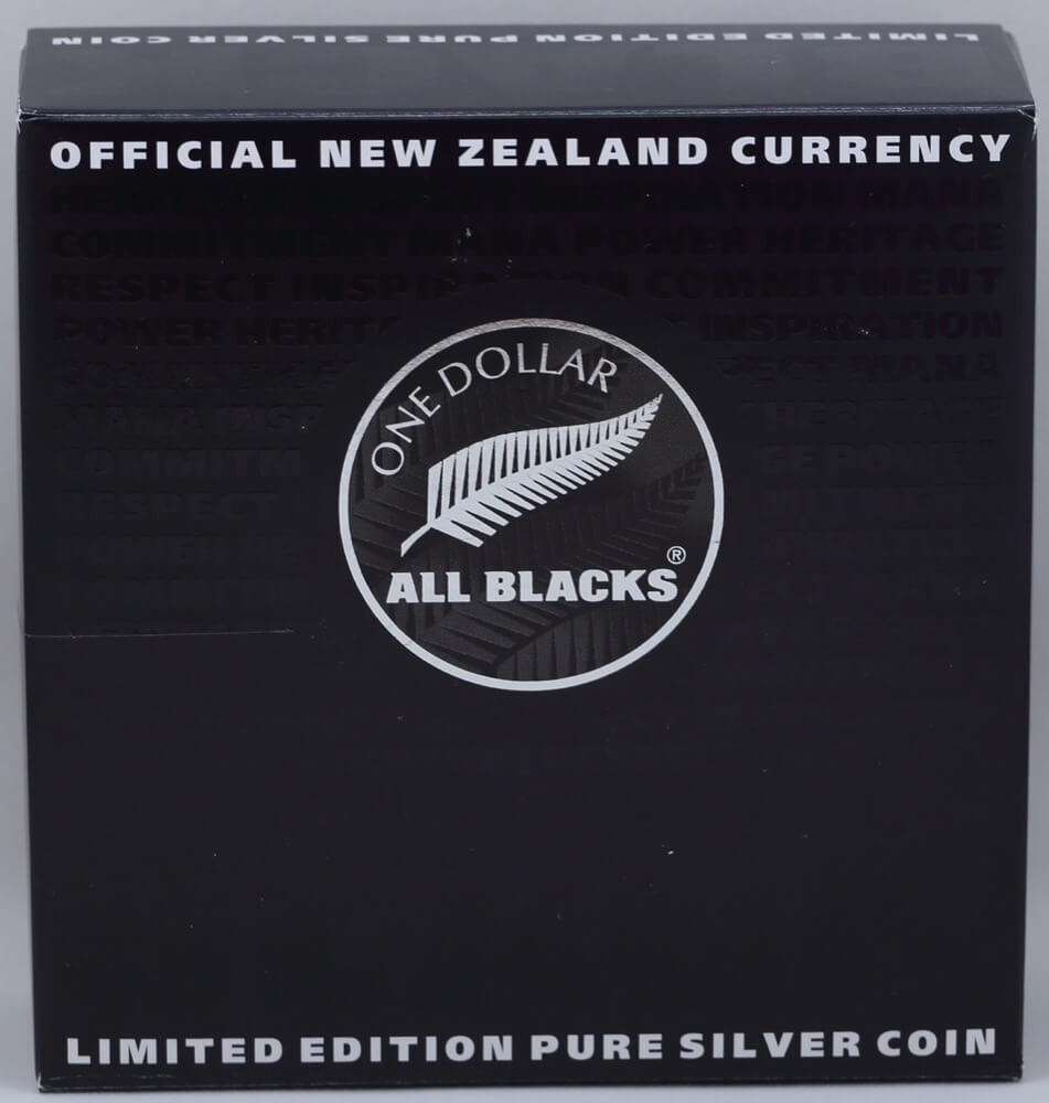 New Zealand 2011 Silver Proof 1 Dollar KM# 345 All Blacks product image