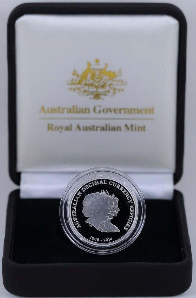 2014 Silver One Dollar Proof Coin - Australian Decimal Effigies product image