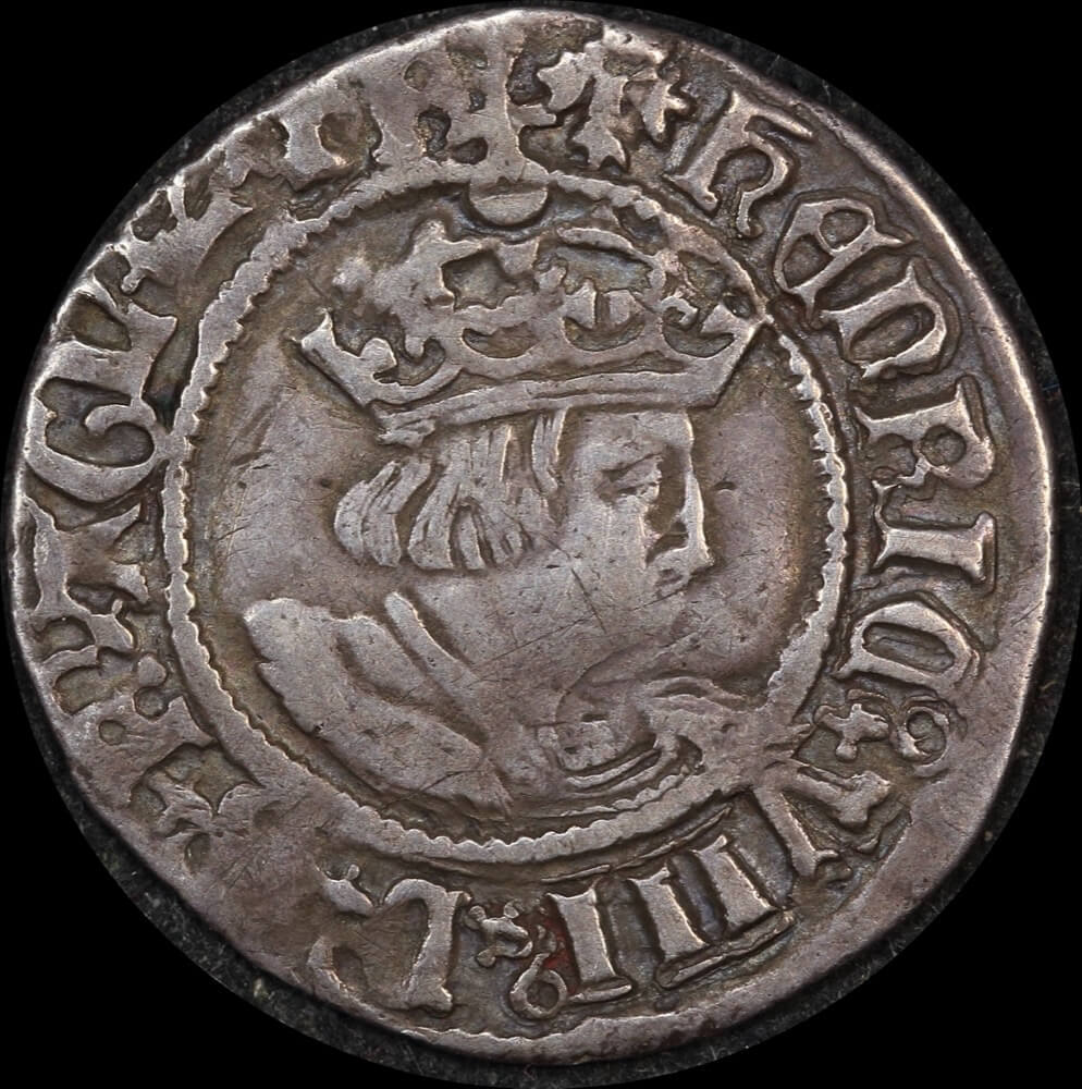 1509 ~ 1547 Silver Halfgroat Henry VIII S#2343 about VF product image