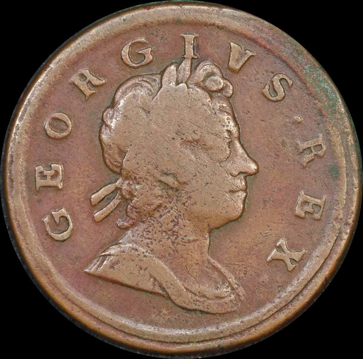 1717 Copper Halfpenny George I S#3659 Fine product image