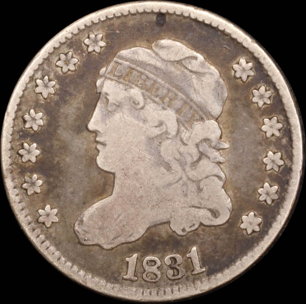 United States 1831 Silver Half Dime KM# 47 about VF product image