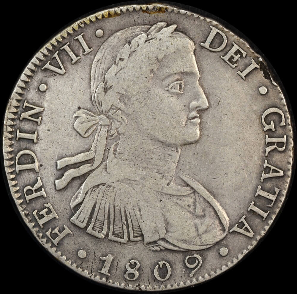 Mexico 1809 Silver 8 Reale KM# 110 good Fine product image