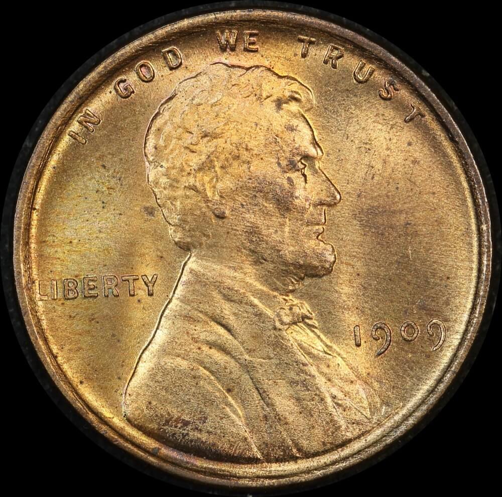 United States 1909-VDB Copper Cent KM# 132 Choice Uncirculated product image