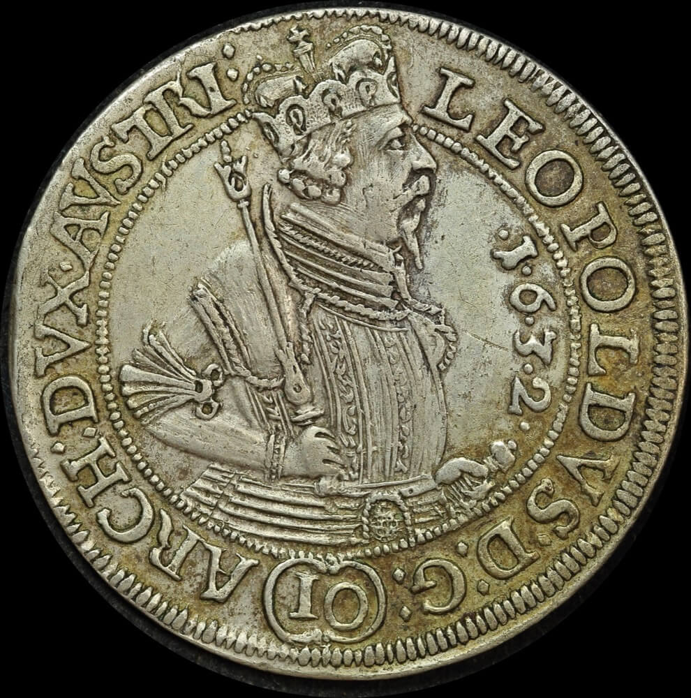 Austria 1663 Silver 15 Lreuzer KM# 1170 good Fine product image