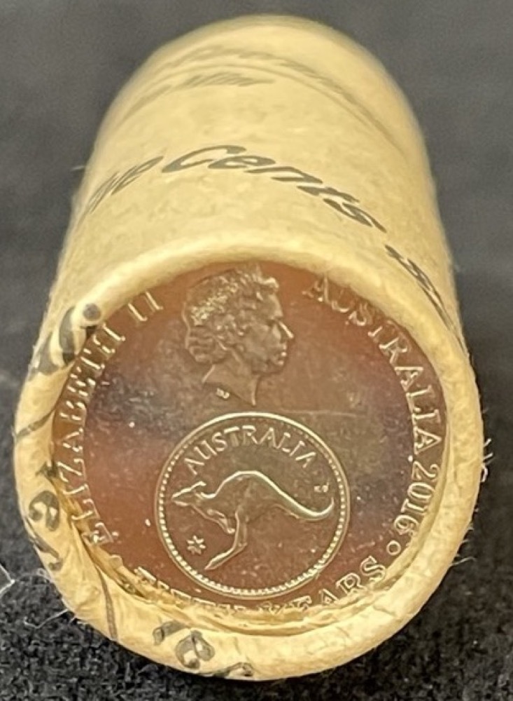 2016 5 Cent RAM Roll Decimal Changeover - Heads / Tails product image