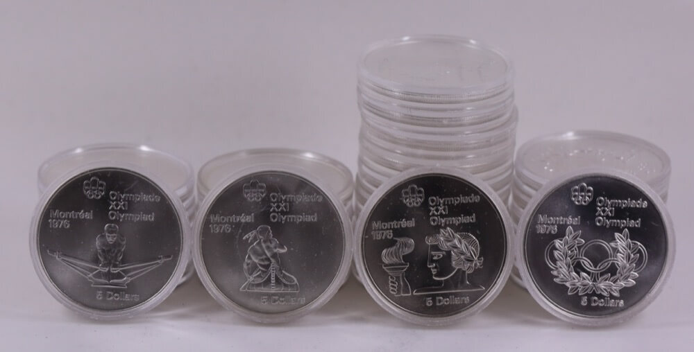 Canada 1976 Silver 5 Dollars Montreal Olympics Uncirculated product image