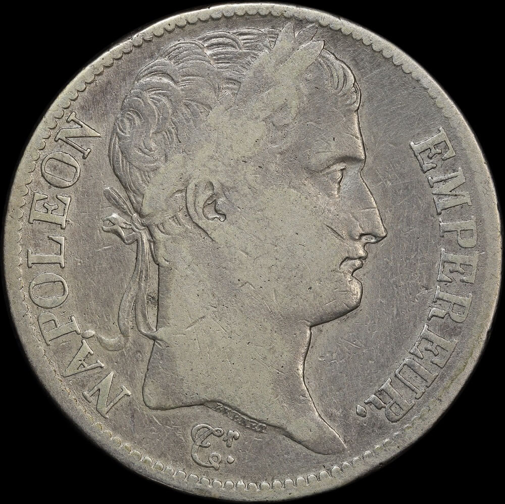 France 1809 Silver 5 Francs KM# 694.1 Fine product image