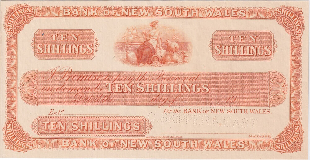 New Zealand 1924 Ten Shillings Unissued Specimen P# S161s Uncirculated product image
