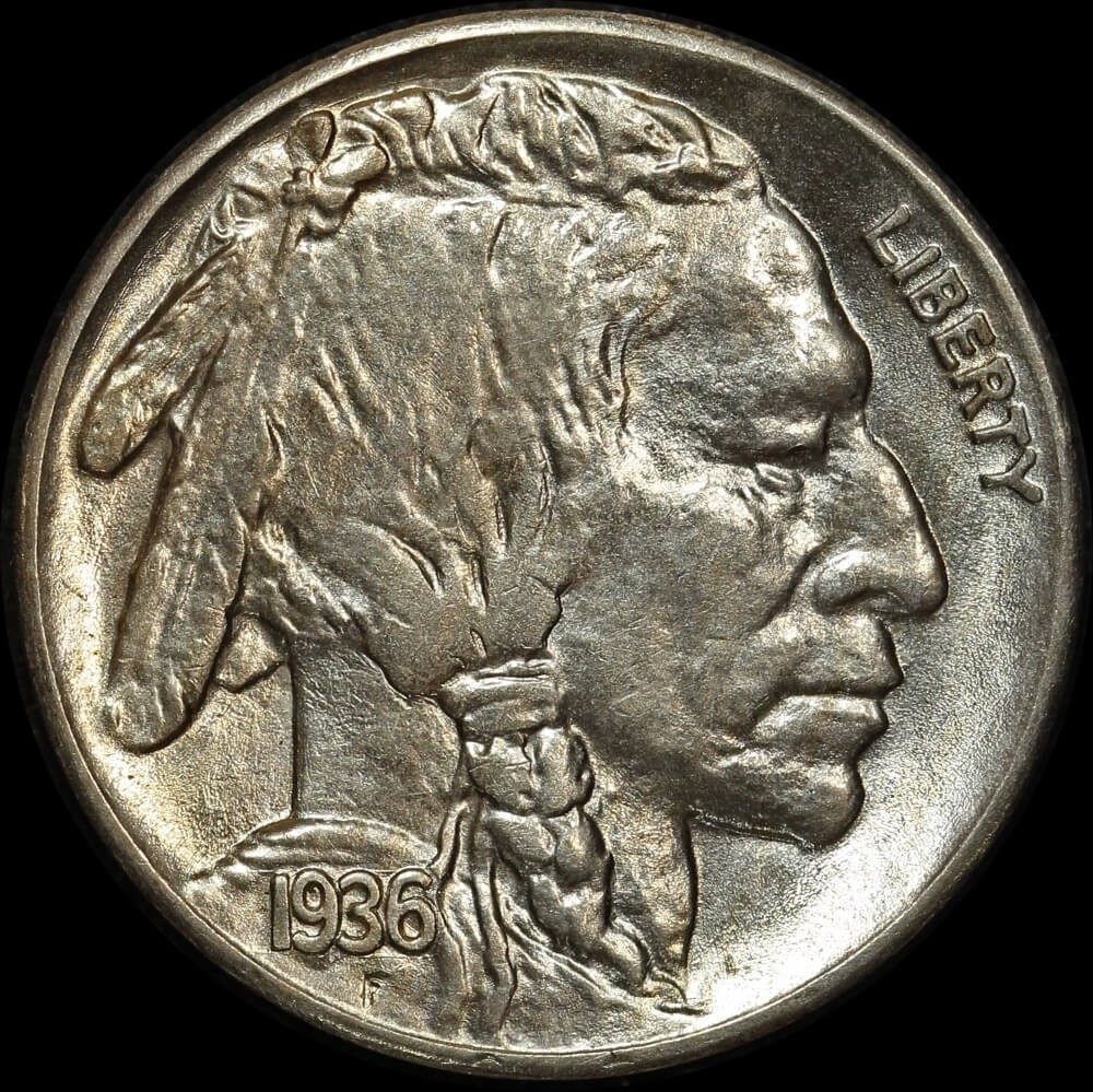 United States 1936-S Nickel KM# 134 Choice Uncirculated product image