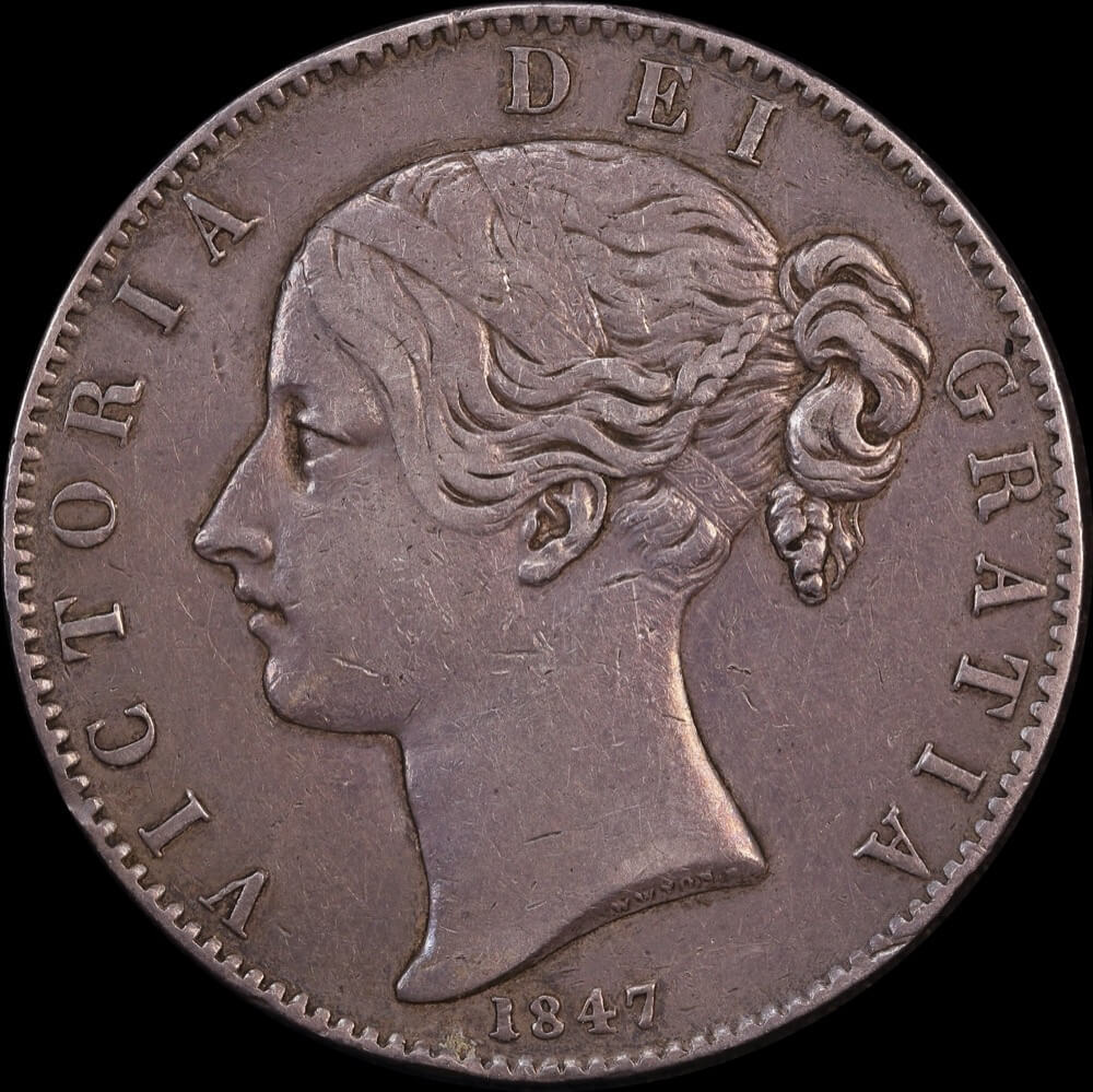 1847 Silver Crown Victoria S#3882 Very Fine product image