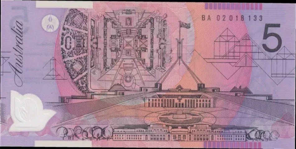 2002 $5 Note MacFarlane/Henry BA02 1st Prefix R220aF Uncirculated product image