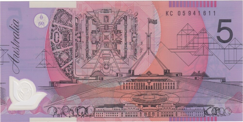2005 $5 Note McFarlane/Henry KC05 Last Prefix R220cL Uncirculated product image