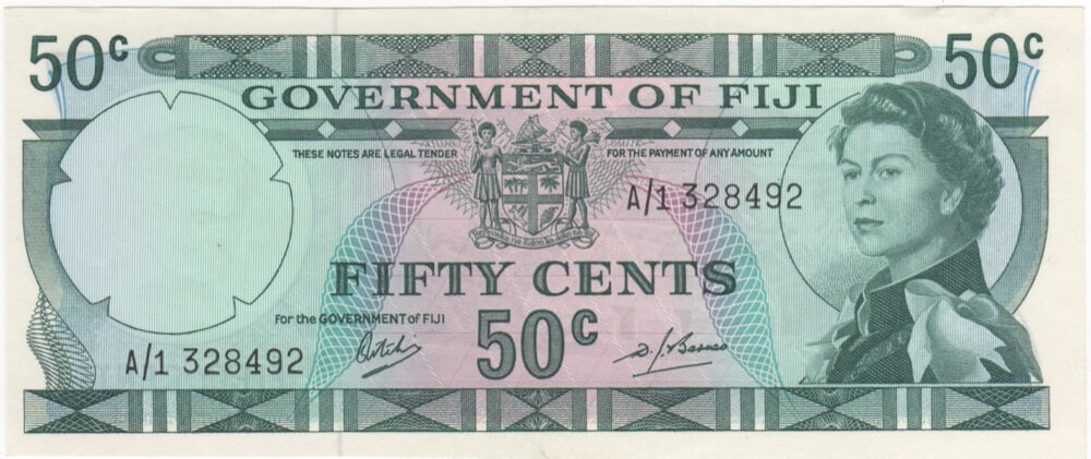 Fiji 1969 50 Cents P# 58a Uncirculated product image