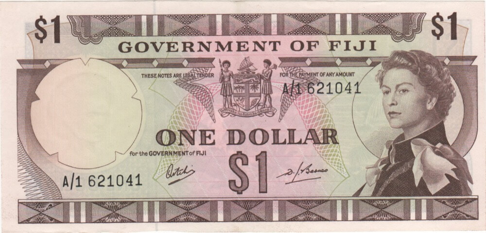 Fiji 1969 1 Dollar P# 59a about Unc product image