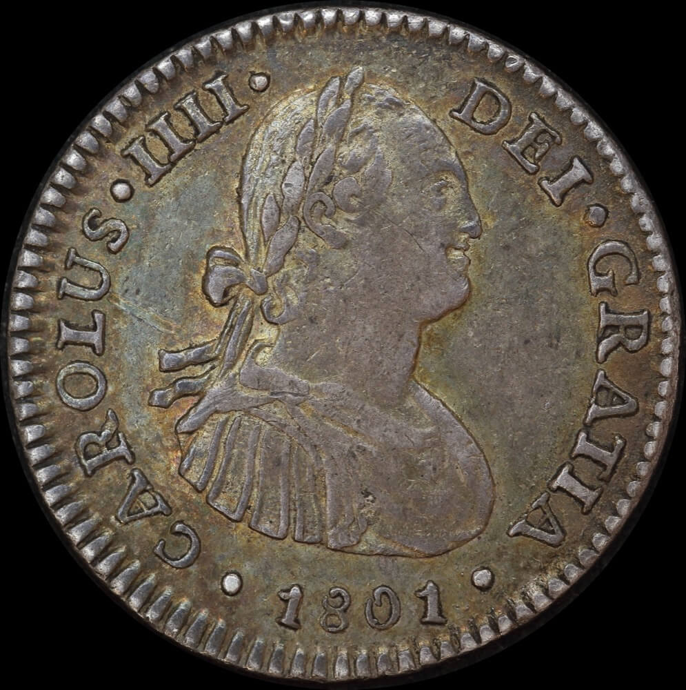 Mexico 1801 Silver 1 Reale KM# 81 about EF product image